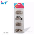 Metal Stationery Clip Set With Office Pins